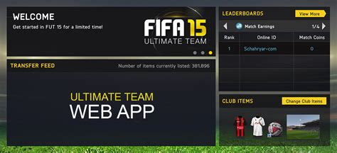 FIFA Ultimate Team Web App FIFPlay