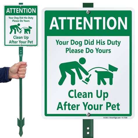 Printable Dog Poop Signs