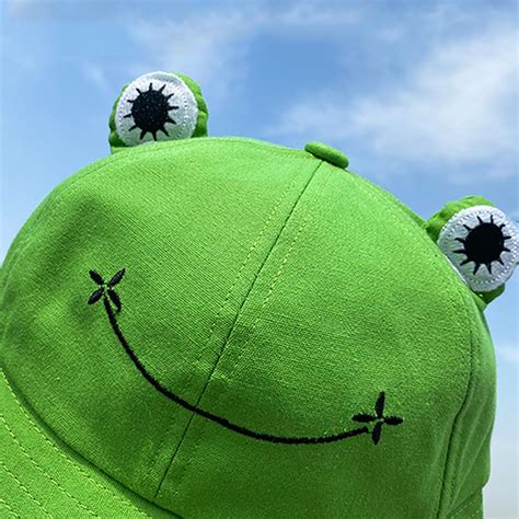 New Years Dealsgatxvg Cute Frog Bucket Hat Summer Cotton Bucket Sun