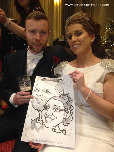 Live Caricature Artist Galway Wedding Entertainmentlough Rea Hotel01