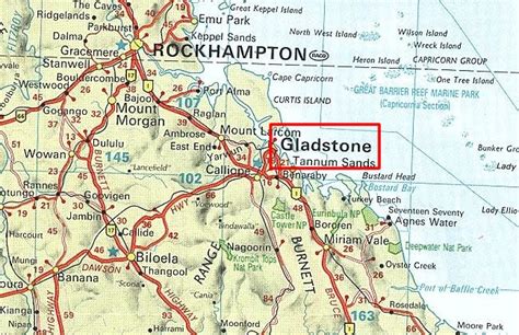 Qld Gladstone Map 