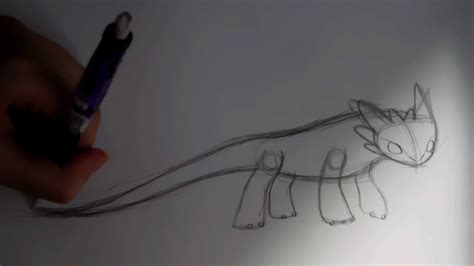 How To Draw Your Dragon Lesson 1 Night Fury Part 1 Youtube