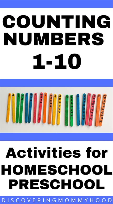Free Weekly Lesson Plans For Themed Unit Counting Numbers 1 10