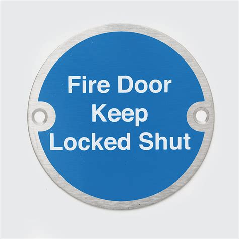 Fire Door Keep Locked Sign Signage Strada London