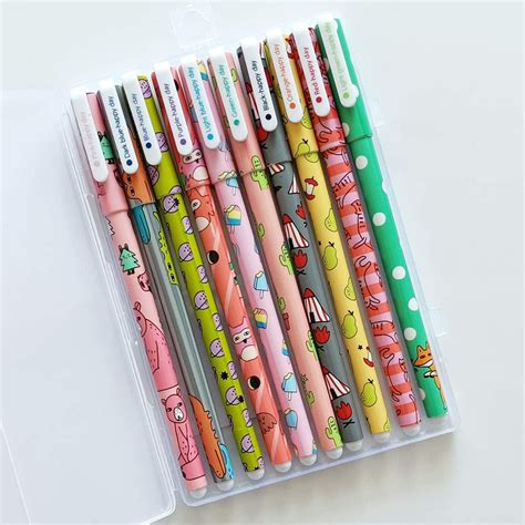 10 Pack Cute Pens For Women Colorful Gel Ink Pens Multi Colored Pens