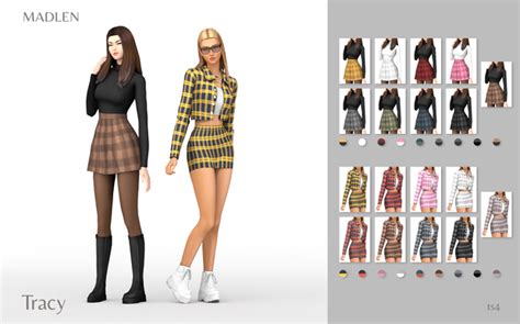 Tracy Outfit Pack Patreon Sims 4 Mods Clothes Sims 4 Sims 4 Clothing