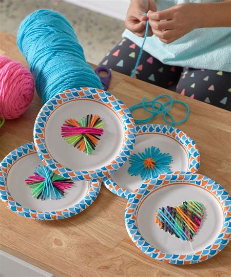 Paper Plate Weaving Free Craft Pattern Lm6162 Fun Crafts For Kids