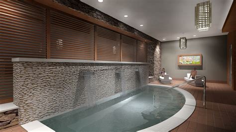 Rendering Of The Luxury Hot Tub At The Continental At Mercantile Place Apartments Dallas