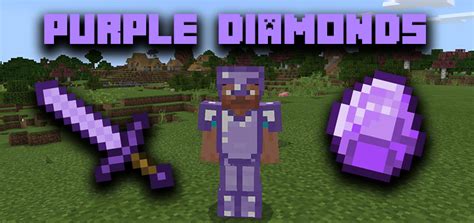 Purple Diamonds 114 Minecraft Pe Texture Packs