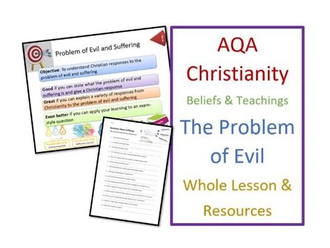Aqa Christian Beliefs And Teachings Problem Of Evil And Suffering