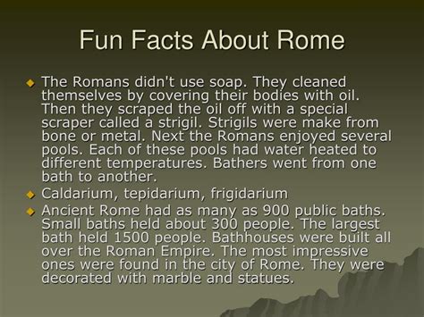10 Interesting Ancient Rome Facts 1 Ancient Rome Fact