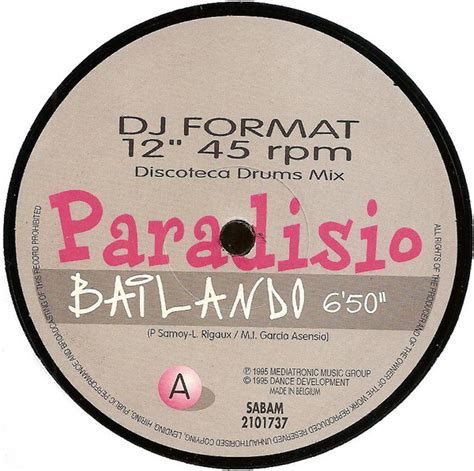 Paradisio Bailando Releases Reviews Credits Discogs