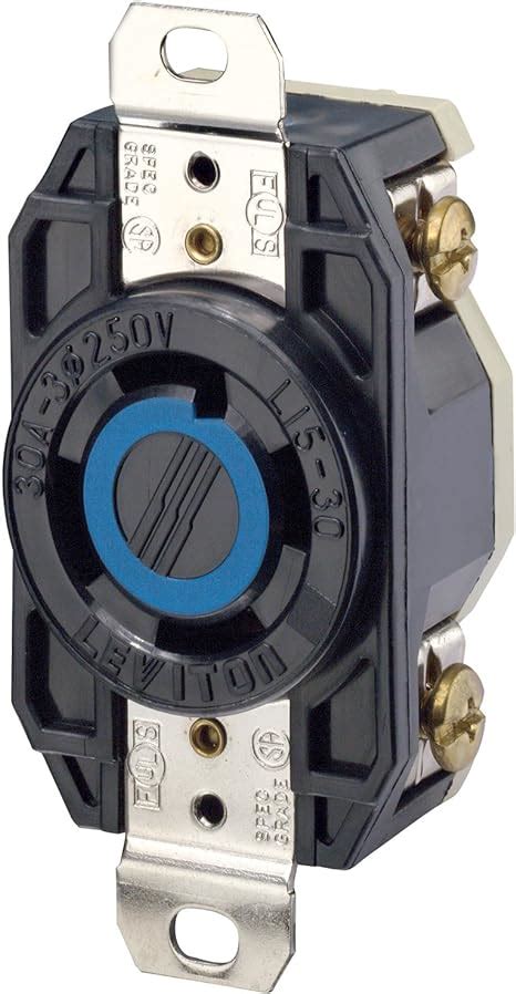 Leviton 2720 30 Amp 250v 3 Phase Flush Mounting Locking Receptacle