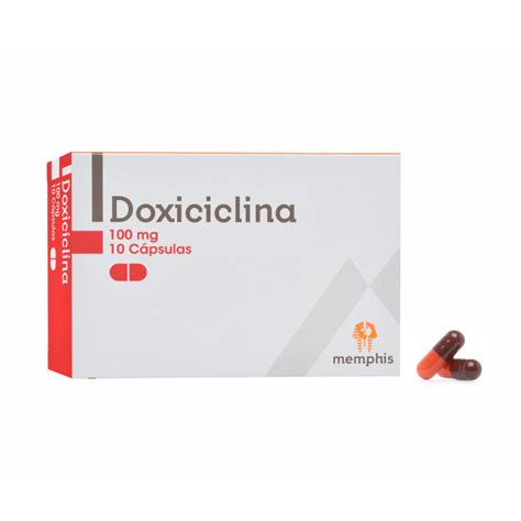 Doxiciclina 100 Mg Caja X 10 Capsulas Memphis Droguería Ética