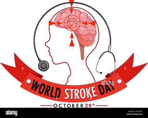 World Stroke Day Banner Design Illustration Stock Vector Image And Art