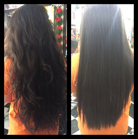 How can i keep my hair straight without straightening my hair everyday? Before and after permanently straightening my hair : Hair