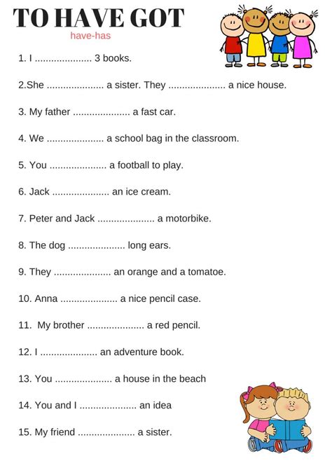 Have Got Has Got Interactive And Downloadable Worksheet You Can Do 1a8