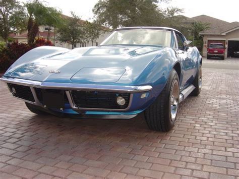 1968 Corvette 427435 Lemans Blue T Tops Side Pipes Classic Chevrolet