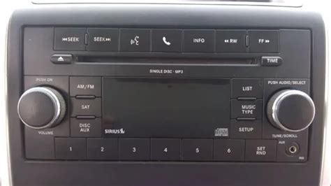 Chrysler Dodge Jeep Am Fm Radio Stereo Mp3 Cd Player Sirius Uconnect