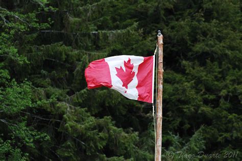 Canadian Flag In Northern Bc Canadian Flag Bc Canada Flickr