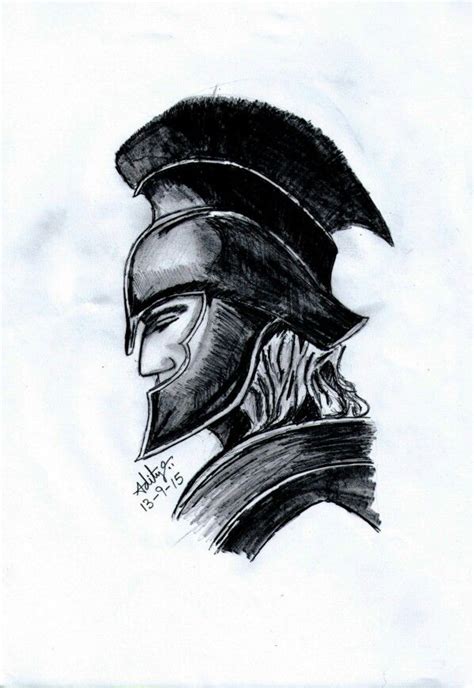 Warrior Sketches Pencil Sketch Art