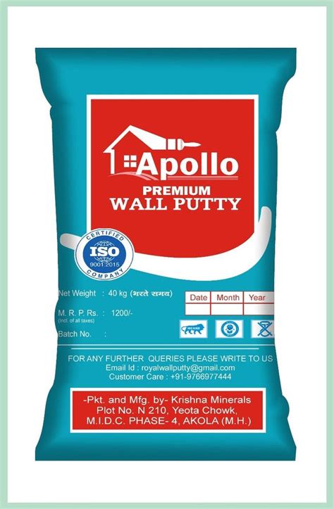 White Apollo Wall Care Putty 40 Kg At Best Price In Akola Id