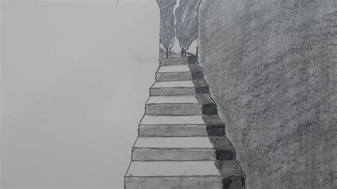 Stairs In One Point Perspective One Point Perspective Drawing