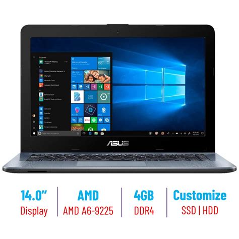 Asus splendid video enhancement technology enhances your asus notebook pc screen, reproducing richer and deeper colors for visually stunning experience. ASUS X441B 14" HD AMD A6-9225 3.0GHz, VIDEO AMD RADEON R4 ...