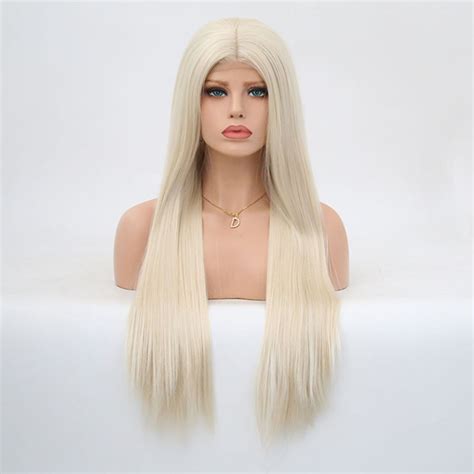 Charisma Synthetic Lace Front Wig Long Silky Straight With Middle Part