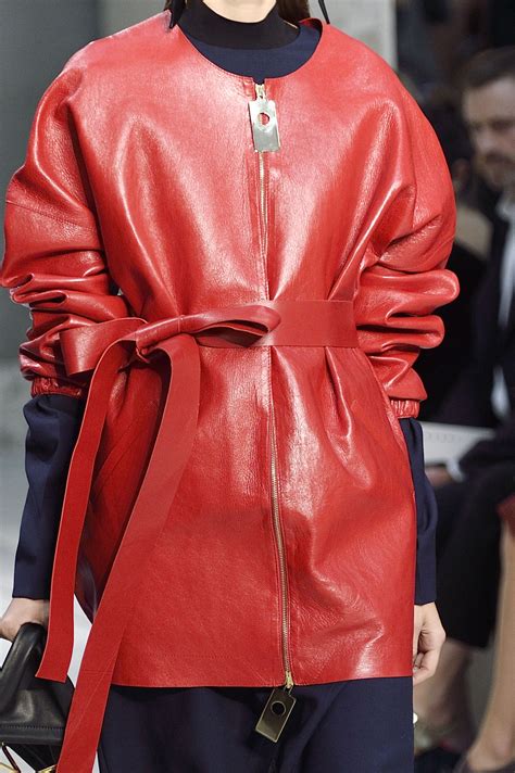 Red Leather Jacket Text Jackets Fashion Down Jackets Moda Fashion