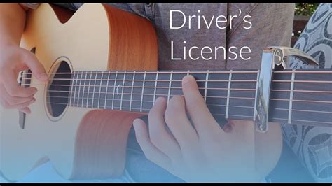 Olivia Rodrigo Driver S License Fingerstyle Guitar Cover Tabs