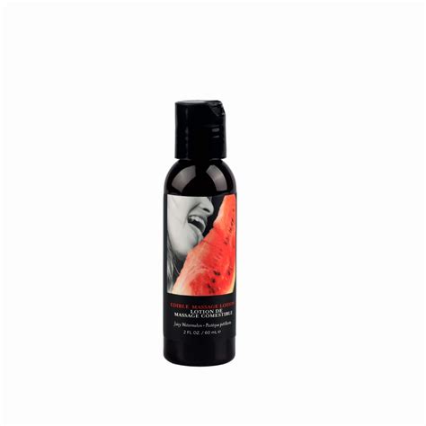 edible massage lotion watermelon flavor shop earthly body