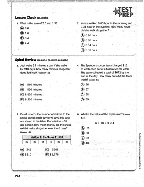 Envision Math Workbook 5th Grade Answers Math Wel E To
