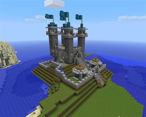 Little Castle On A Hill Minecraft Project