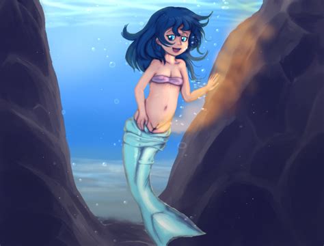 rule 34 artist request breasts mermaid mermaid tail mi ara mi ara original peeing peeing