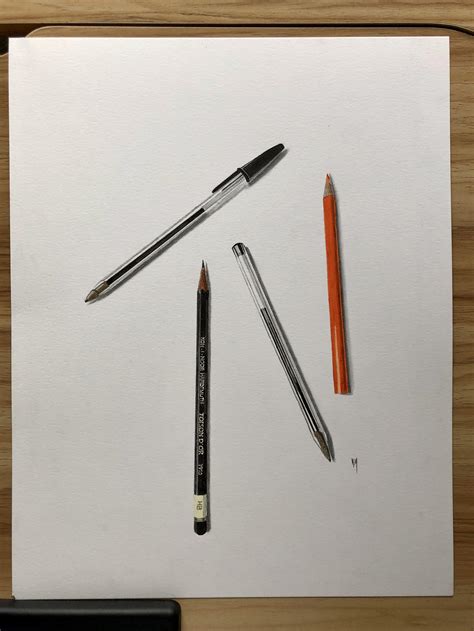 Drawing Of Some Pens And Pencils Drawing