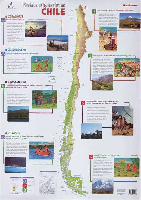Pueblos Originarios De Chile Material Cartográfico Biblioteca