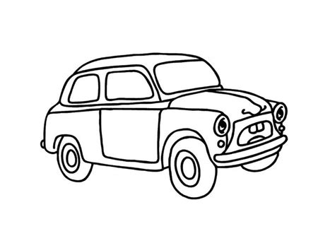Simple Car Coloring Pages For Kids Turbo Very Fast Car Coloring Pages