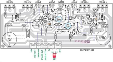 108 power amplifier circuit diagram with pcb layout eleccircuit com. 200W MOSFET Power Amplifier - Electronic Circuit