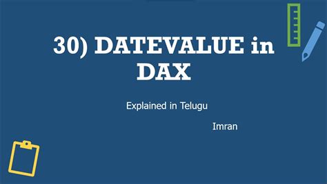 Datevalue Function In Dax Explained In Telugu Power Bi Telugu