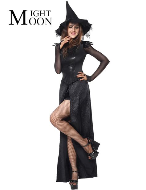 Moonight Ecstasy Black Halloween Costume Fancy Dress Sexy Witch