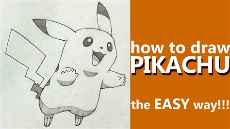 How To Draw Pikachu Draw Pokemon The Easy Way With Reference Lines