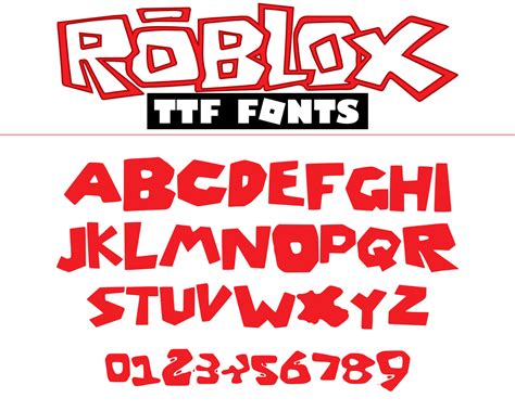 Roblox Font Roblox Svg Roblox Svg Files For Cricut Fonts Etsy Israel