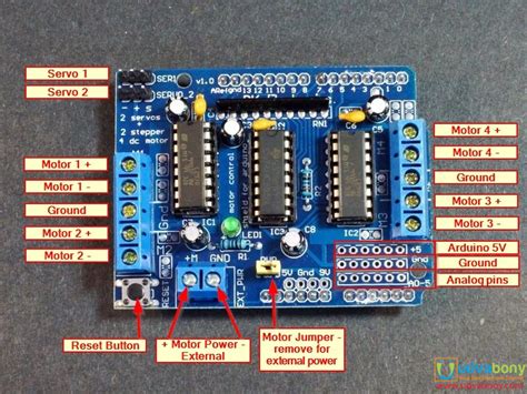 L D Motor Driver Circuit Diagram Arduino
