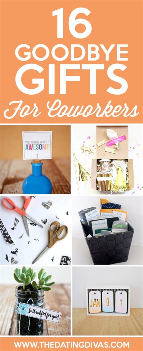 Cheap and easy homemade gifts to make for coworkers, employees, boss and clients. Going Away Gifts to Help Say Goodbye | The Dating Divas