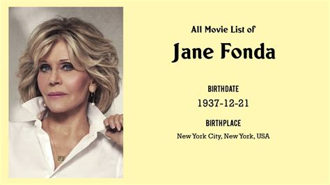 Jane Fonda Movies List Jane Fonda Filmography Of Jane Fonda YouTube