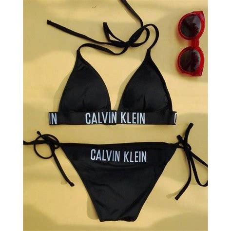 Calvin Klein Triangle Bikini Top Biquíni Biquini Maiô De Natação