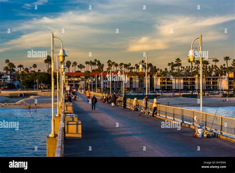 The Belmont Pier In Long Beach California Stock Photo Alamy