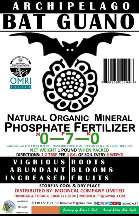 Archipelago Bat Guano Abg High Phosphate Fertilizer