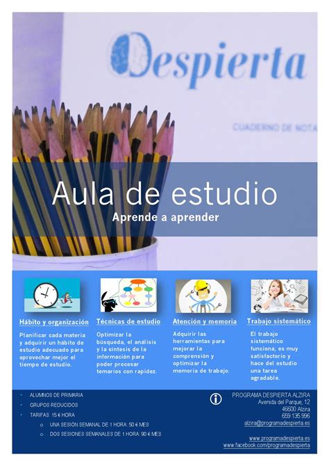 Poster Aula De Estudio By Despierta Alzira Issuu